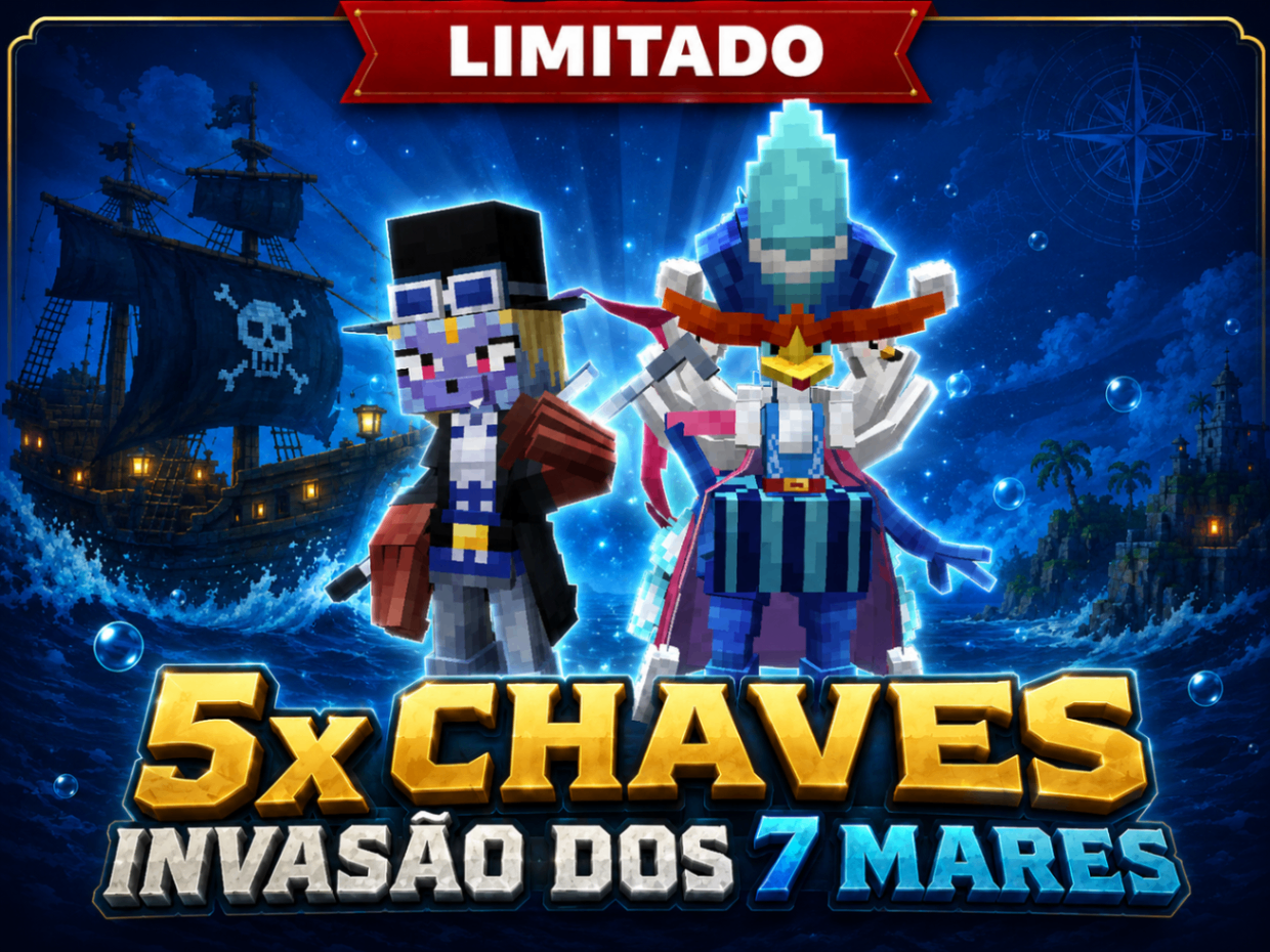 5x CHAVES Invasão dos 7 Mares
