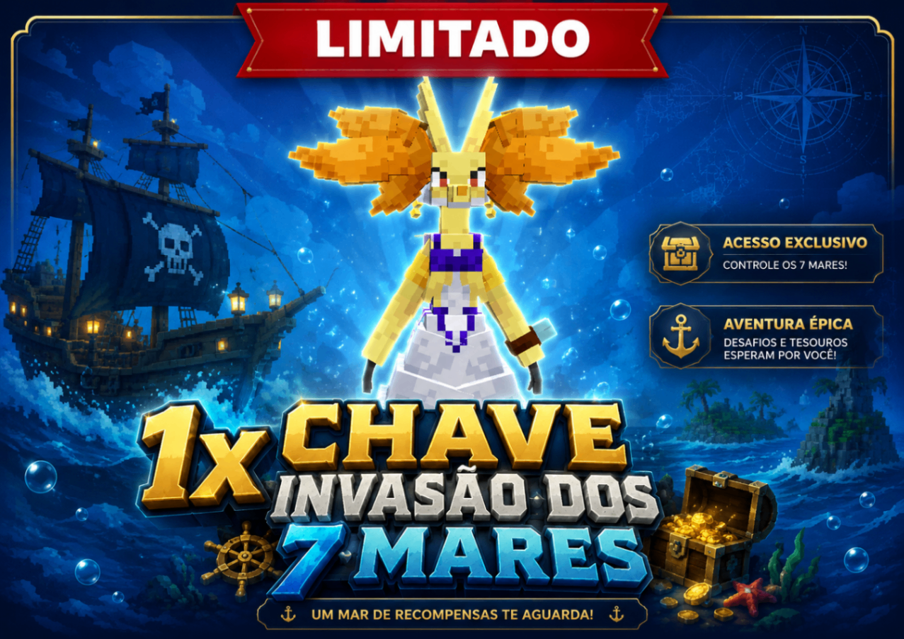 1x CHAVE INVASÃO DOS 7 MARES